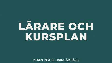 Lärare och kursplan